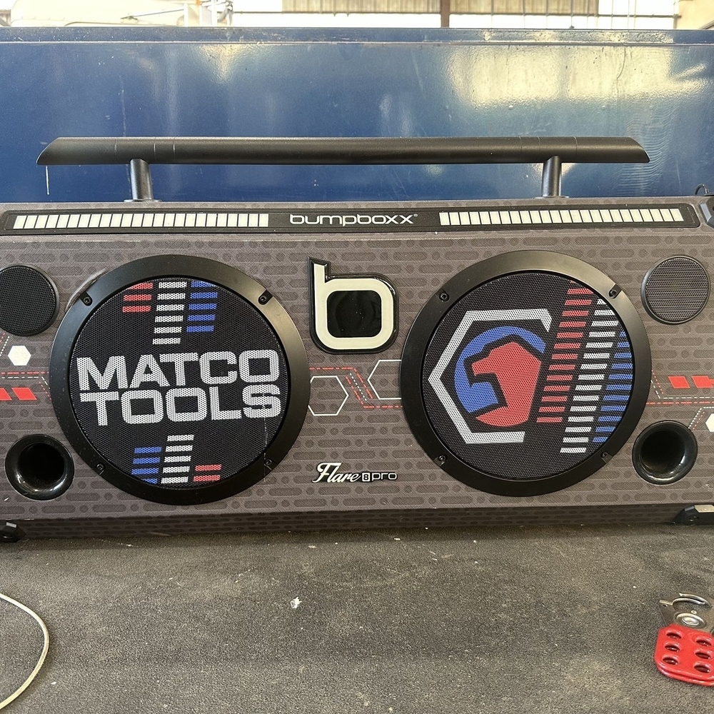 Flare8 Bluetooth Boombox - Black and Gray